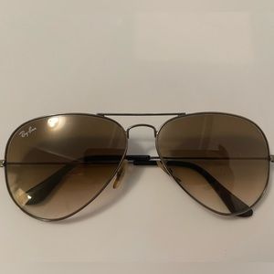 Rayban Aviators brown gradient
